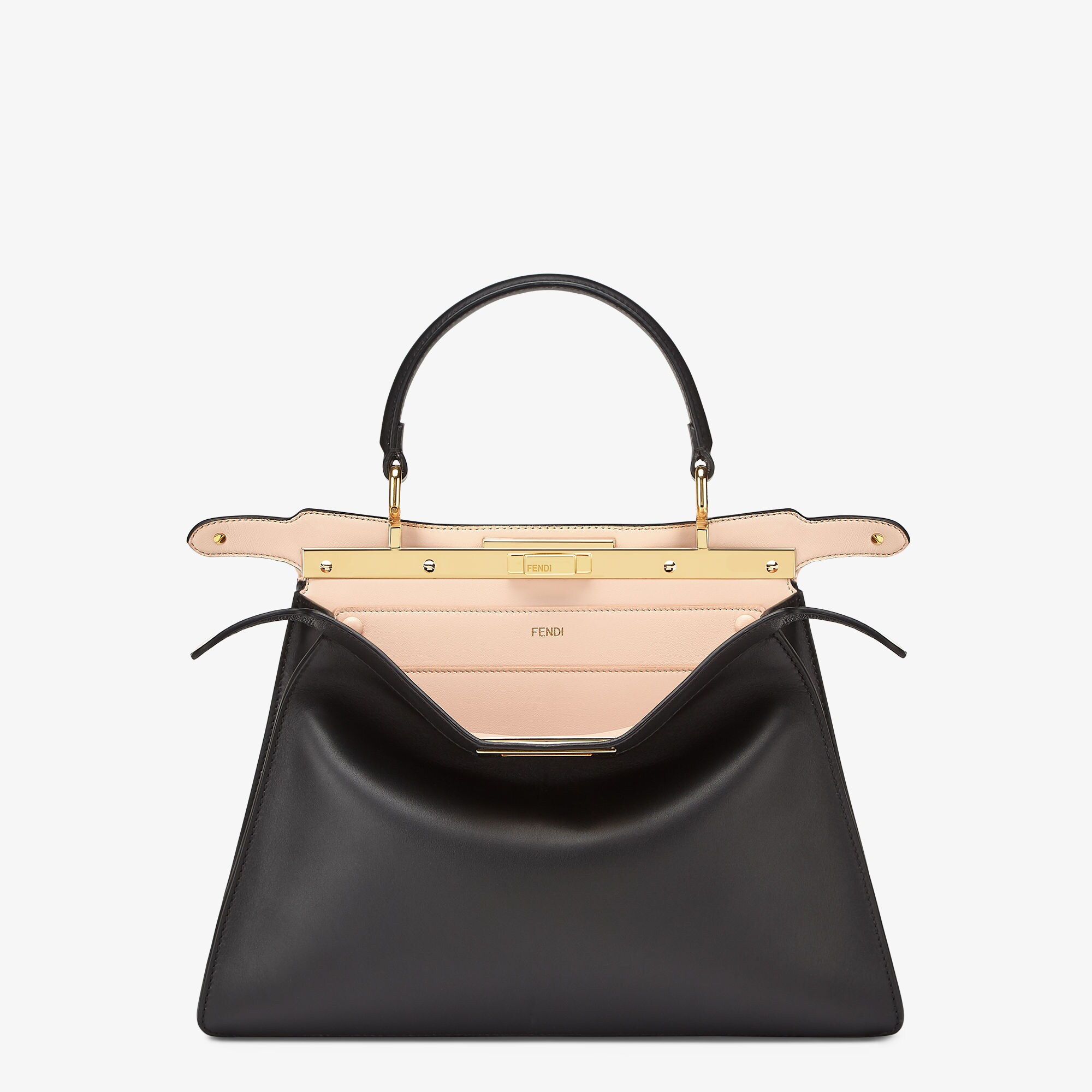 ショルダーバッグ・ポシェット Fendi Medium Peakaboo I See U Bag Peekaboo ISeeU Medium Leather Rose Black | Fendi