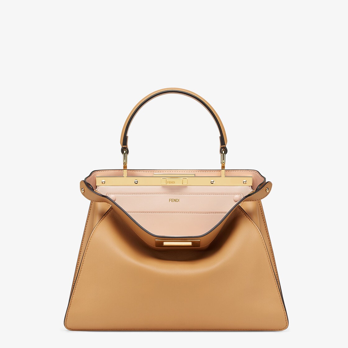 Peekaboo ISeeU Medium Leather Beige Fendi