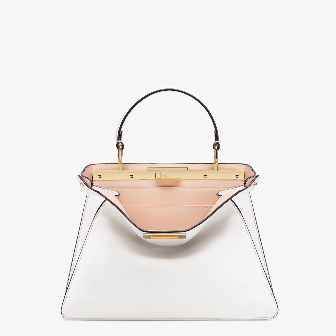 Peekaboo ISeeU Medium Leather White Calfskin - Image 1/9