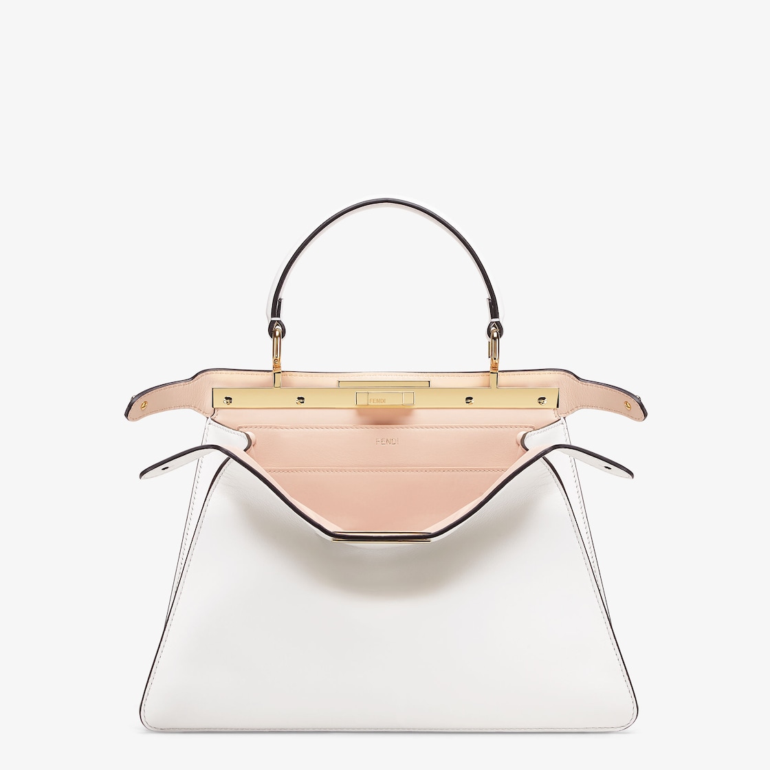Peekaboo ISeeU Medium Leather White Calfskin - Image 3/9