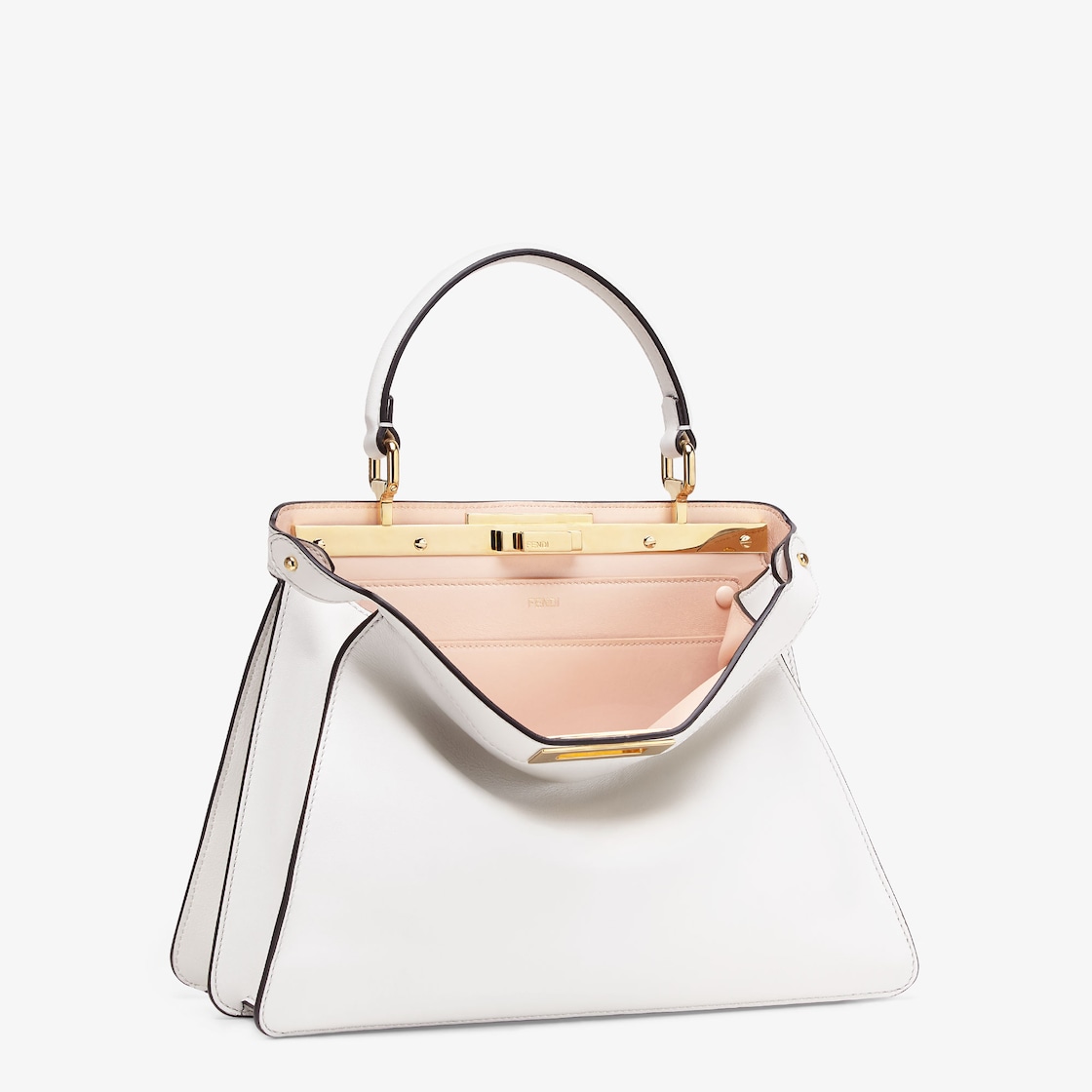 Peekaboo ISeeU Medium Leather White Calfskin - Image 5/9