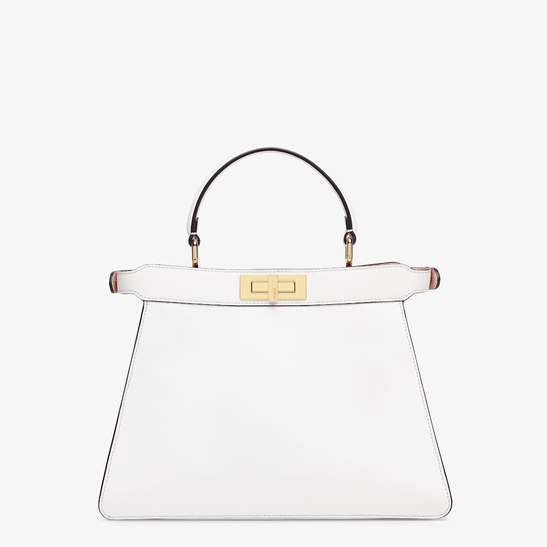 White fendi store peekaboo bag