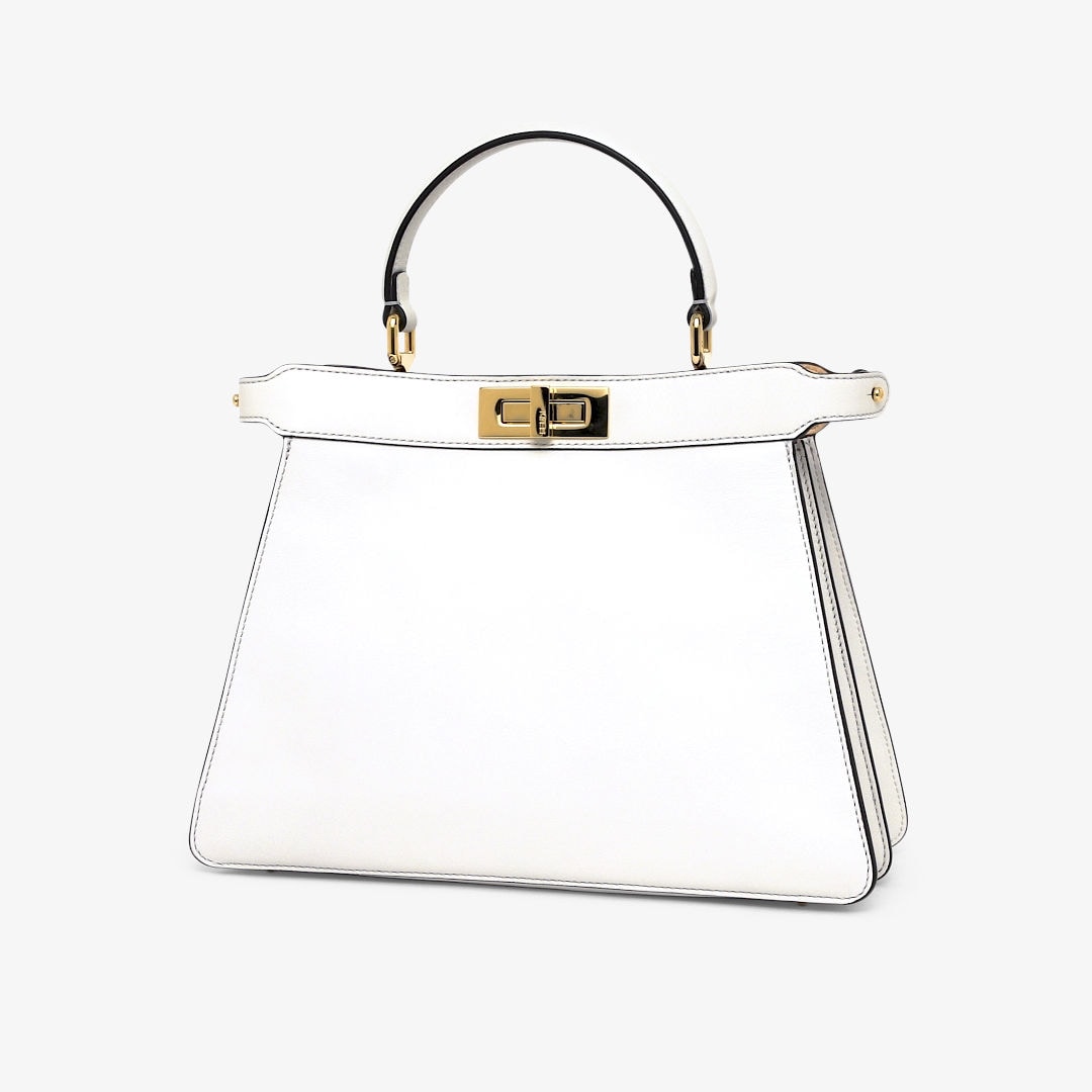 Peekaboo ISeeU Medium Leather White | Fendi Peekaboo ISeeU Medium Leather White | Fendi