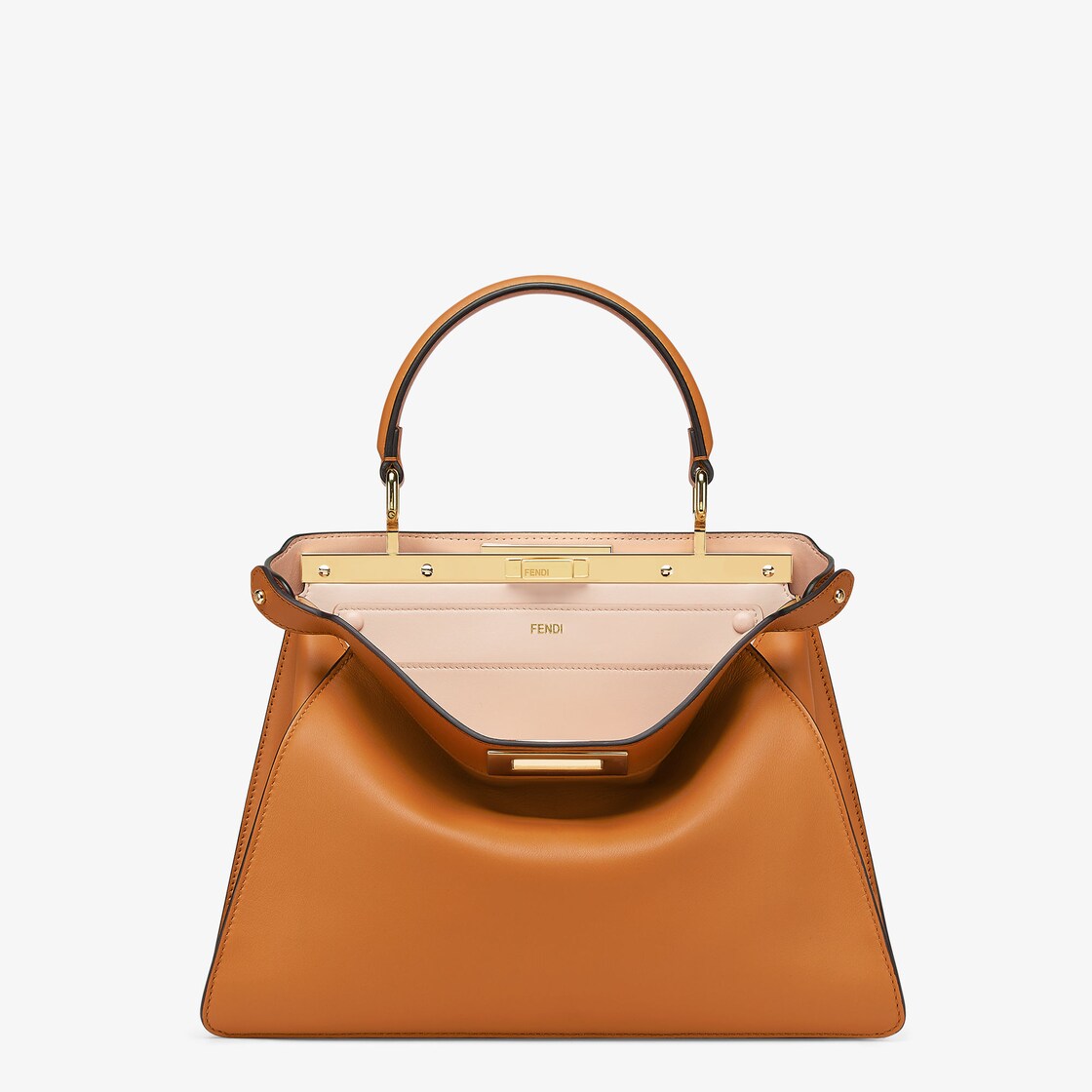 Peekaboo ISeeU Medium - Brown leather bag | Fendi