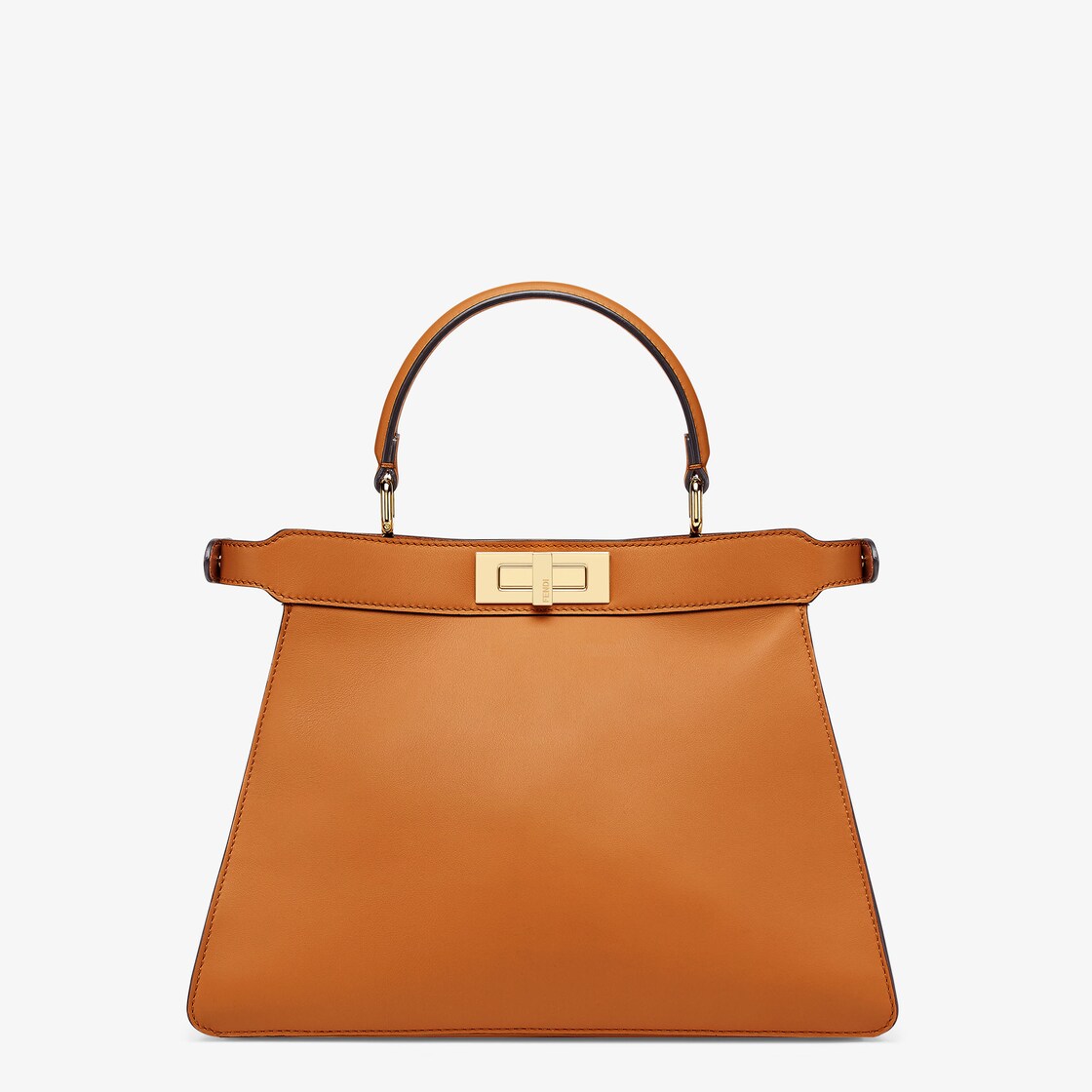 Peekaboo ISeeU Medium Brown leather bag Fendi