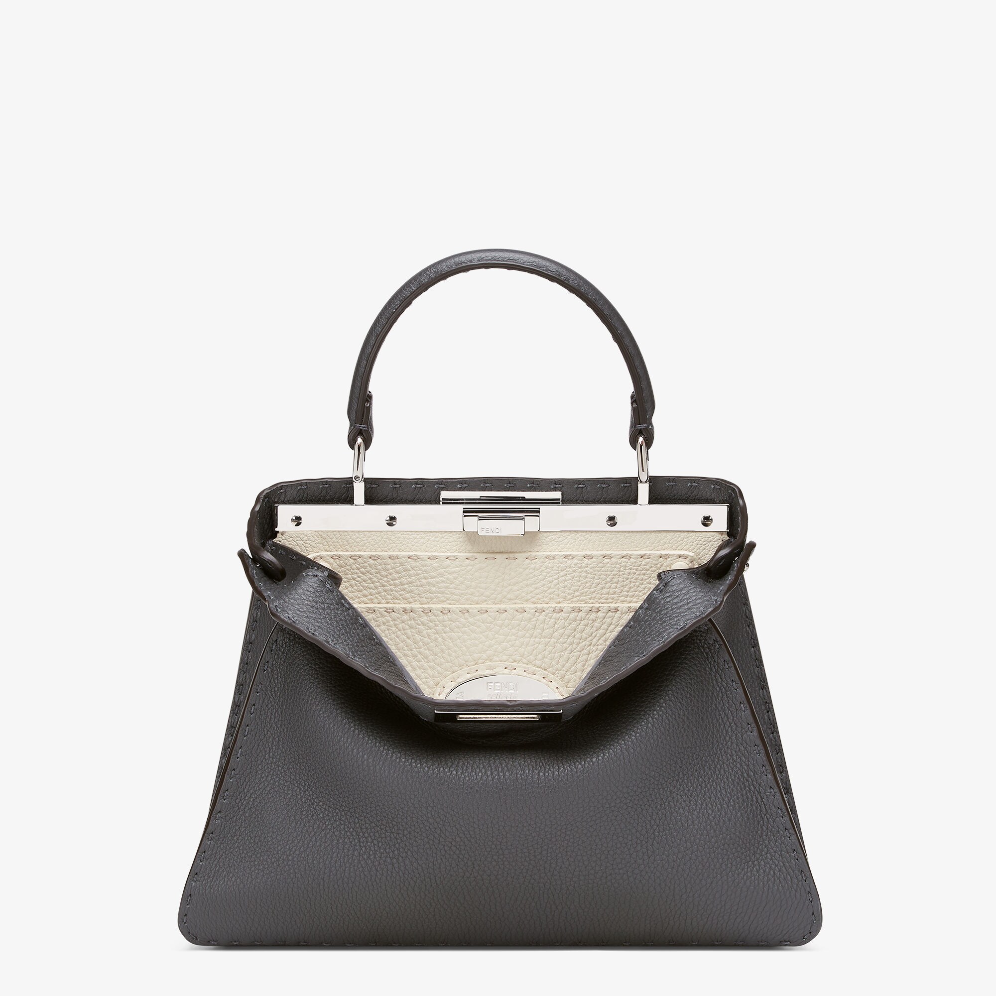 ピーカブー ISeeU ミディアム レザー グレー | Fendi