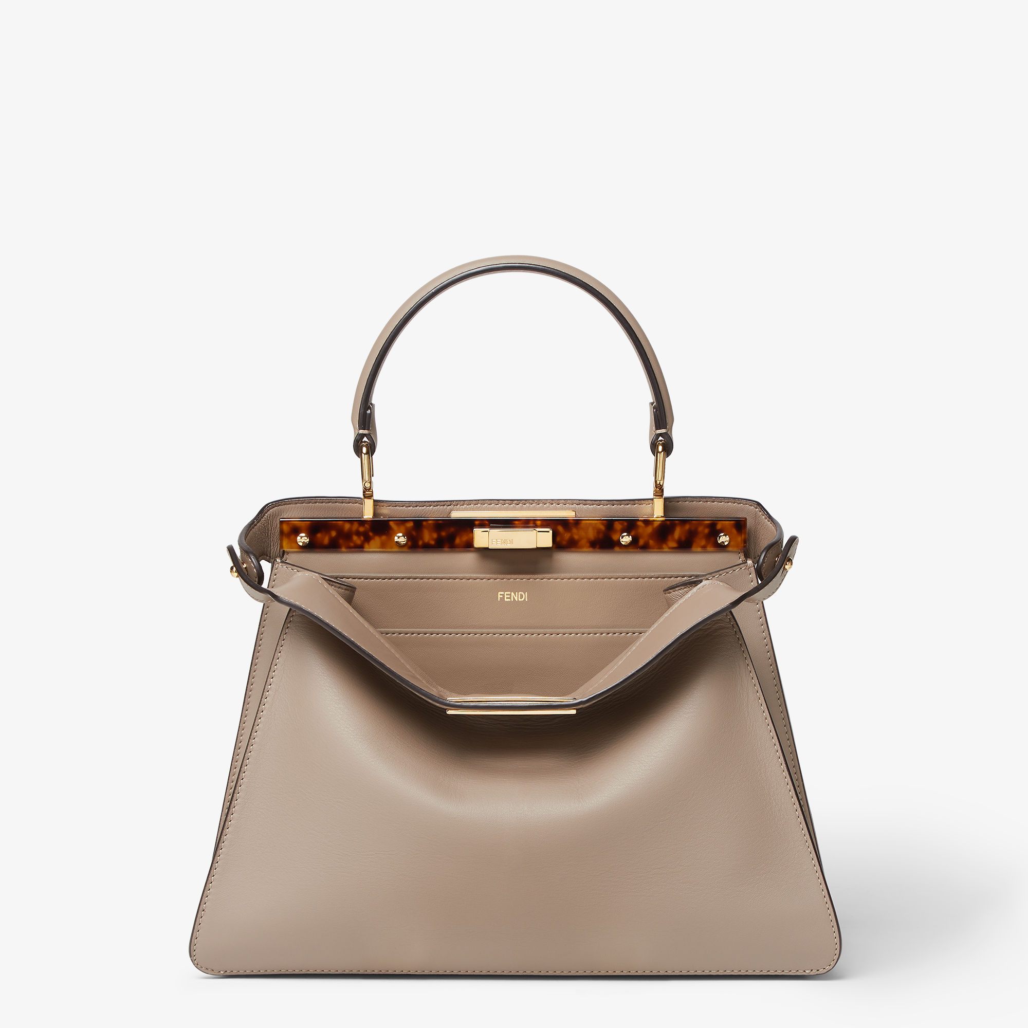 Peekaboo ISeeU Medium Leather Beige Fendi