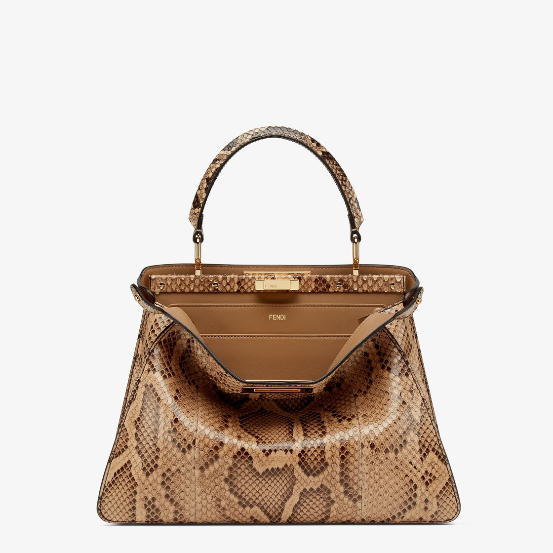 Fendi store peekaboo snakeskin