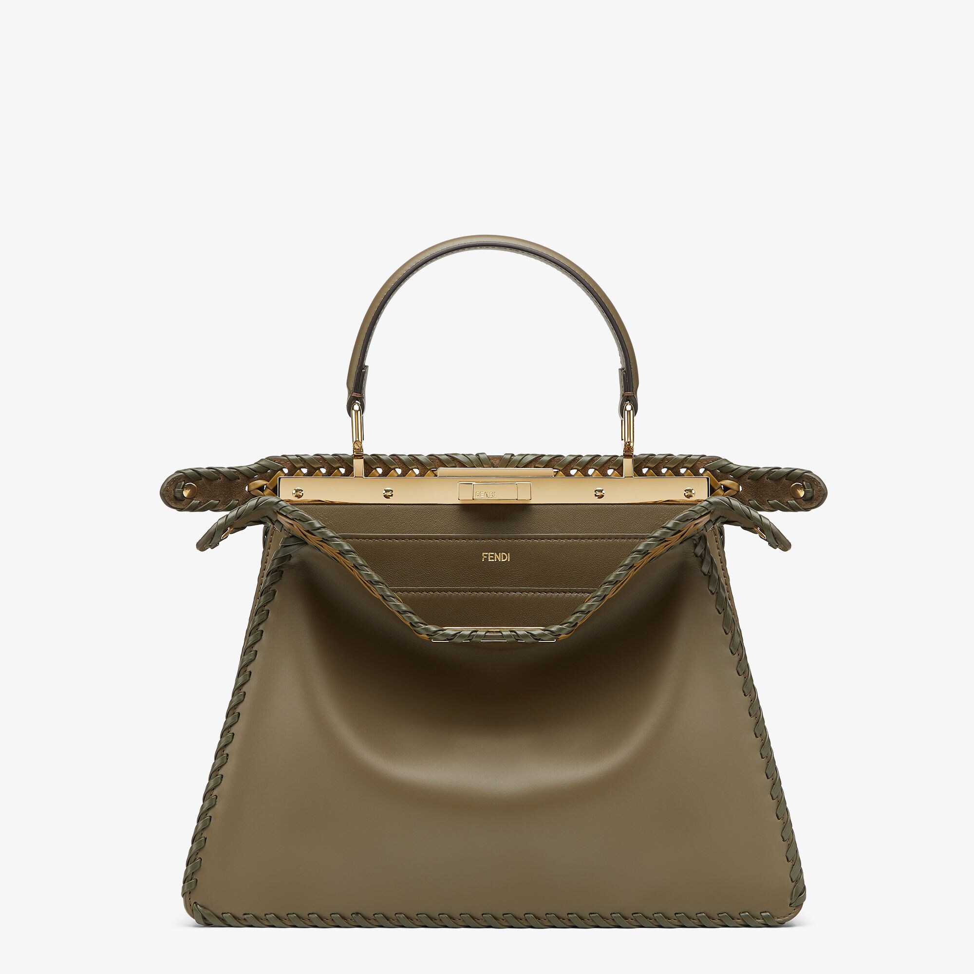 ピーカブー ISeeU セレリア ミディアム カーフレザー グレー | Fendi