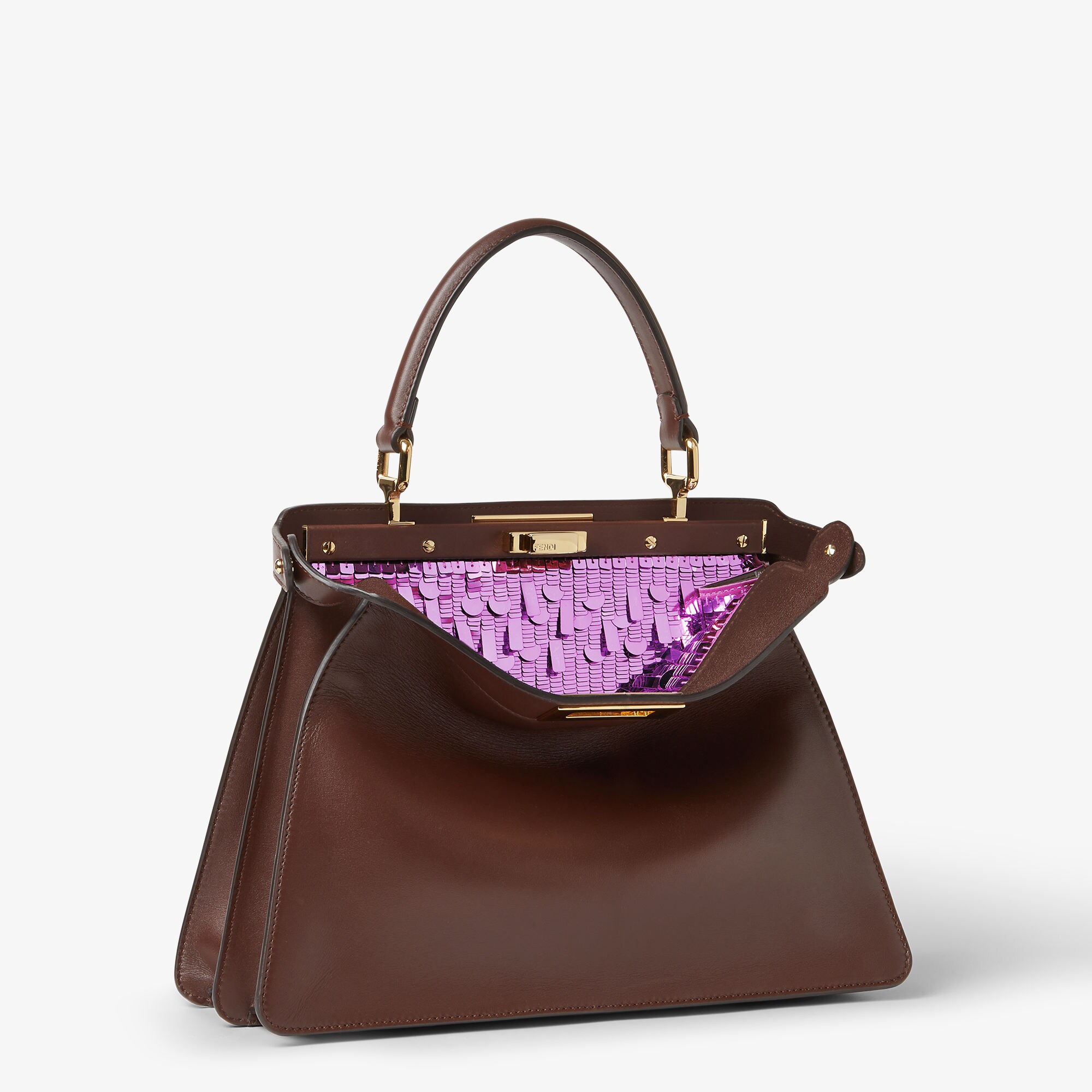 ピーカブー ISeeU ミディアム レザー ブラウン | Fendi