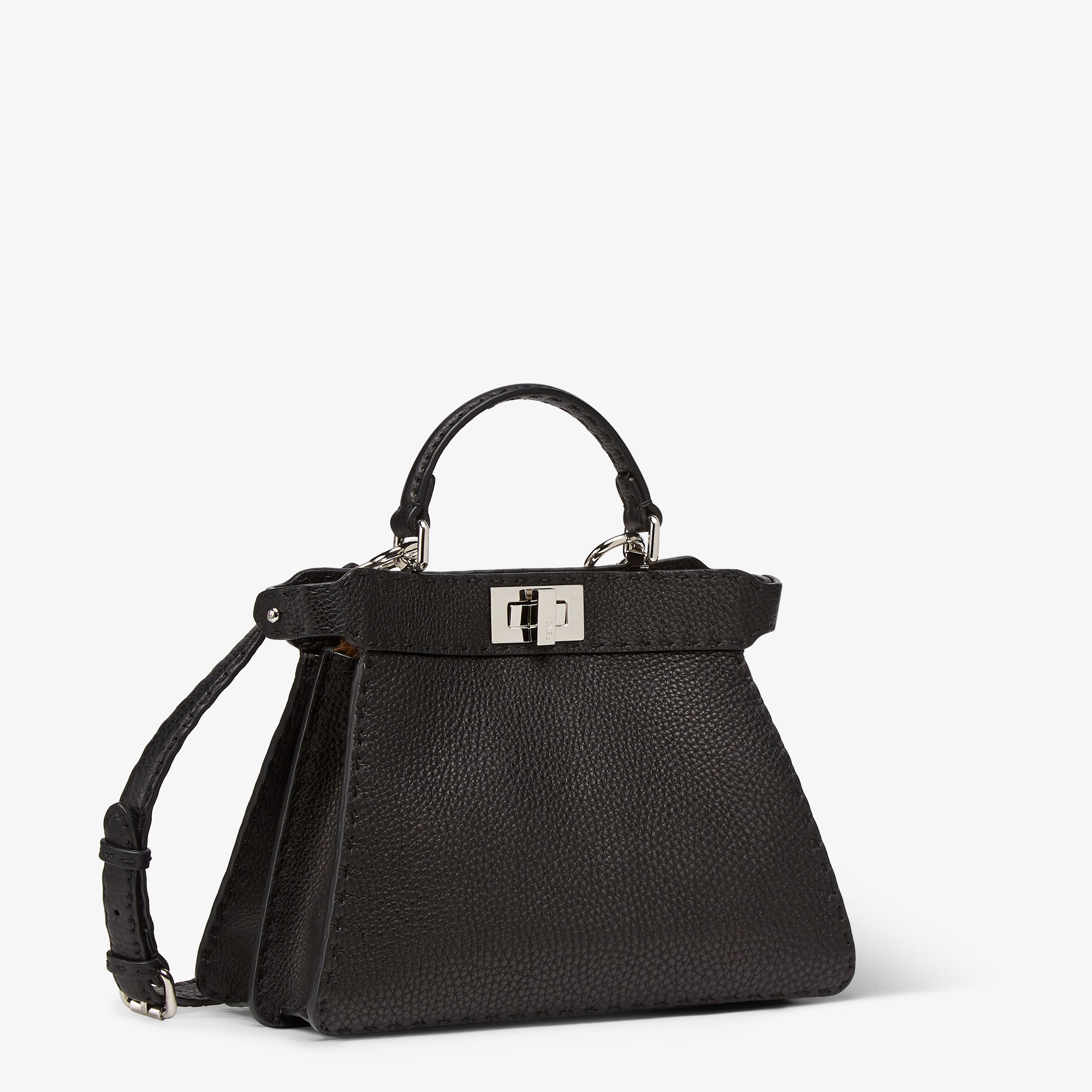 fendi black mini peekaboo
