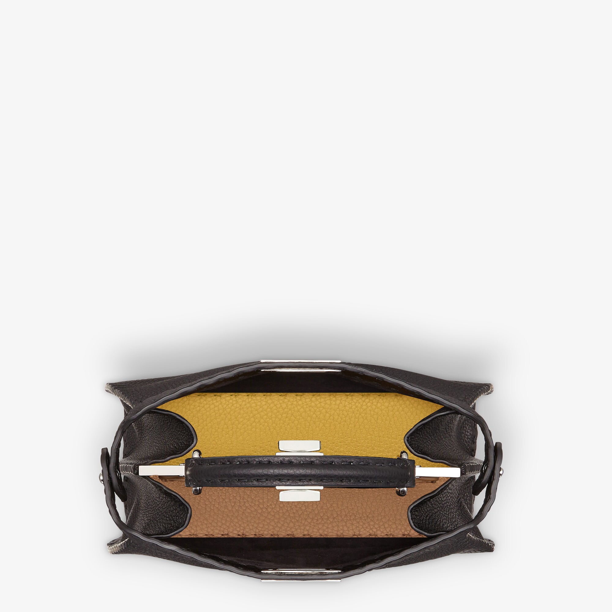 Peekaboo ISeeU Small Cuoio Romano leather Black | Fendi