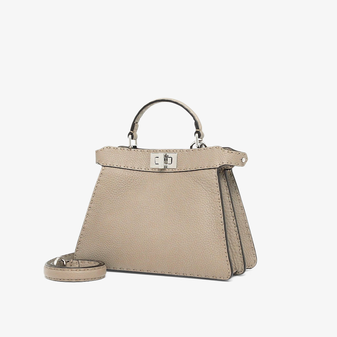 Peekaboo ISeeU Small Cuoio Romano leather Gray | Fendi Peekaboo ISeeU Small Cuoio Romano leather Gray | Fendi