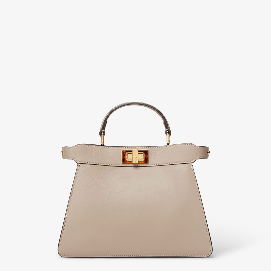 Peekaboo ISeeU Small Leather Beige Fendi