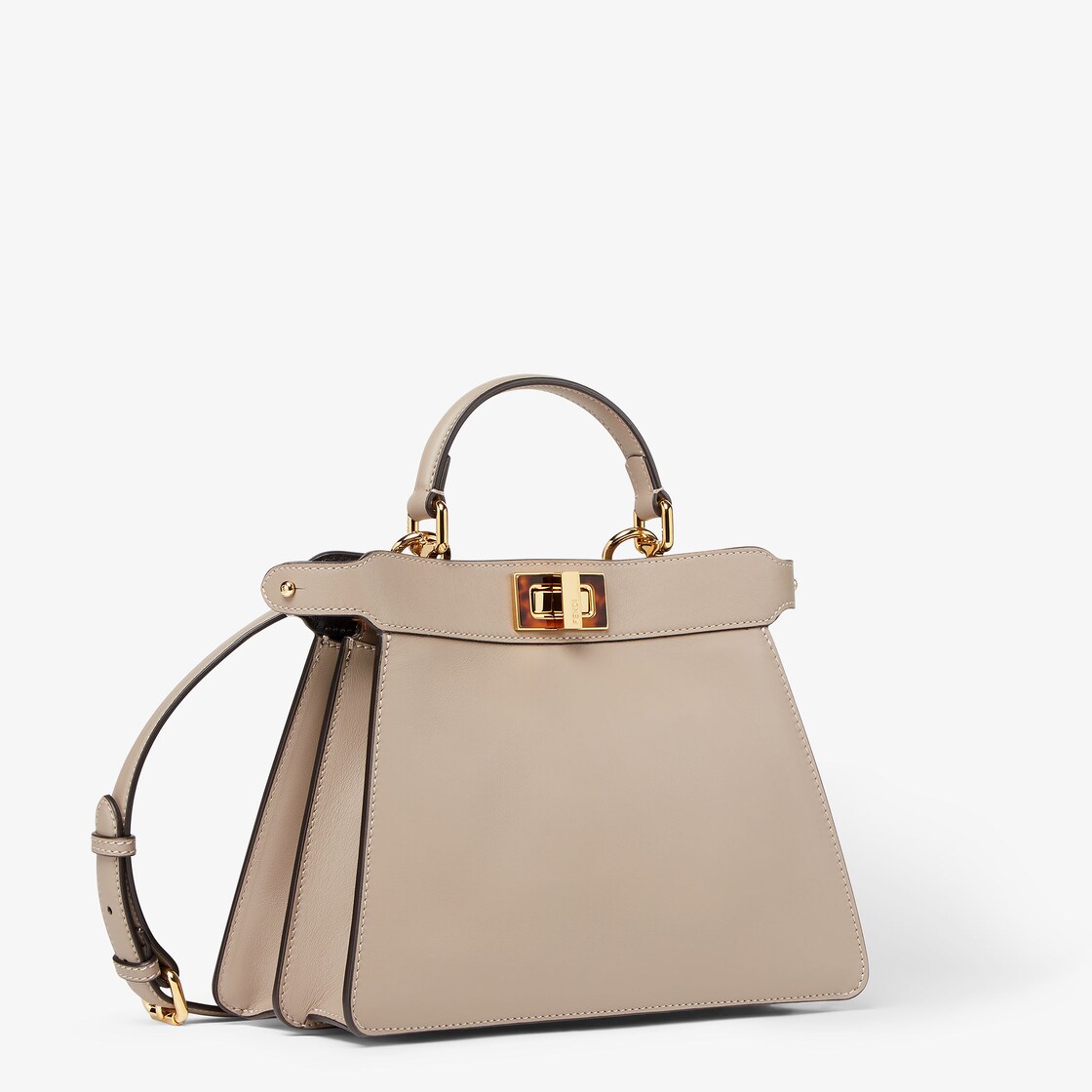 Peekaboo ISeeU Small - Dove gray calfskin bag | Fendi