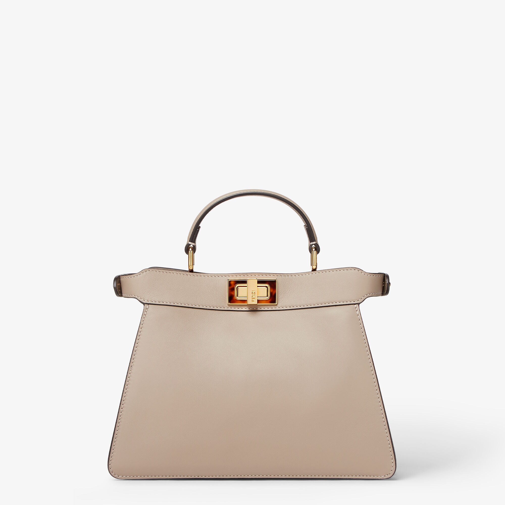 Peekaboo ISeeU Small - Dove gray calfskin bag | Fendi