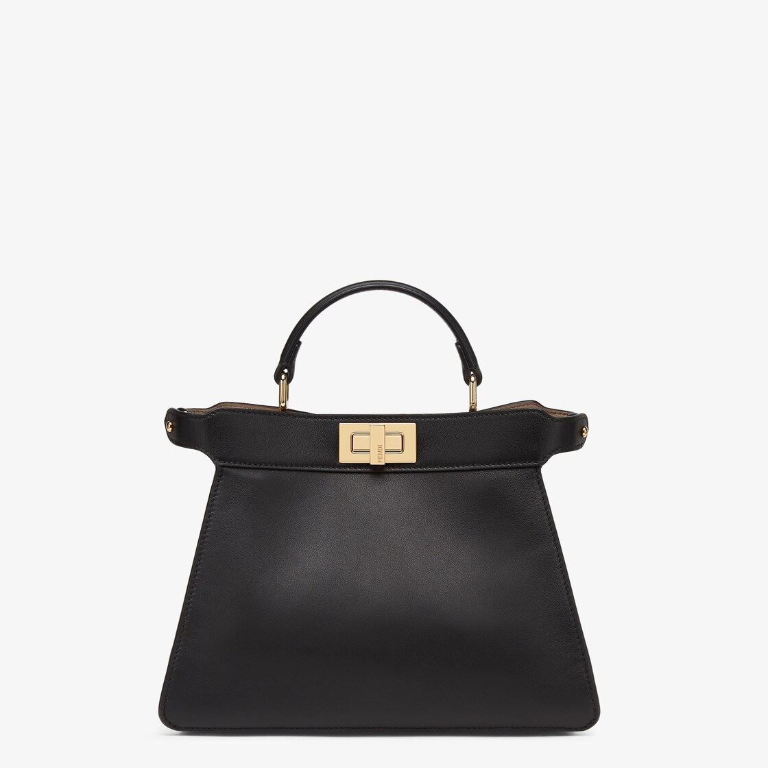 Peekaboo ISeeU Small Leather Black Calf leather - lamb leather (nappa) lining - Image 1/8