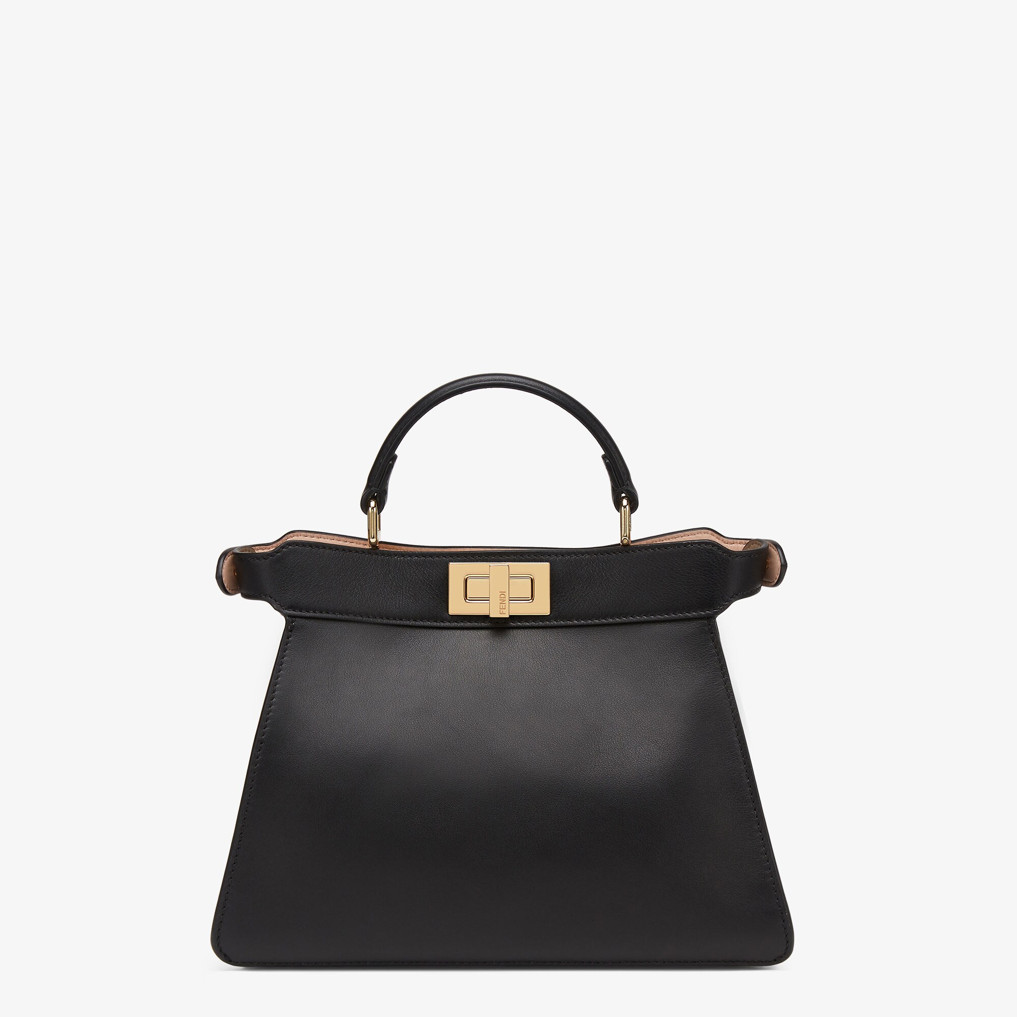 Peekaboo ISeeU Small - Black, calf leather bag | Fendi