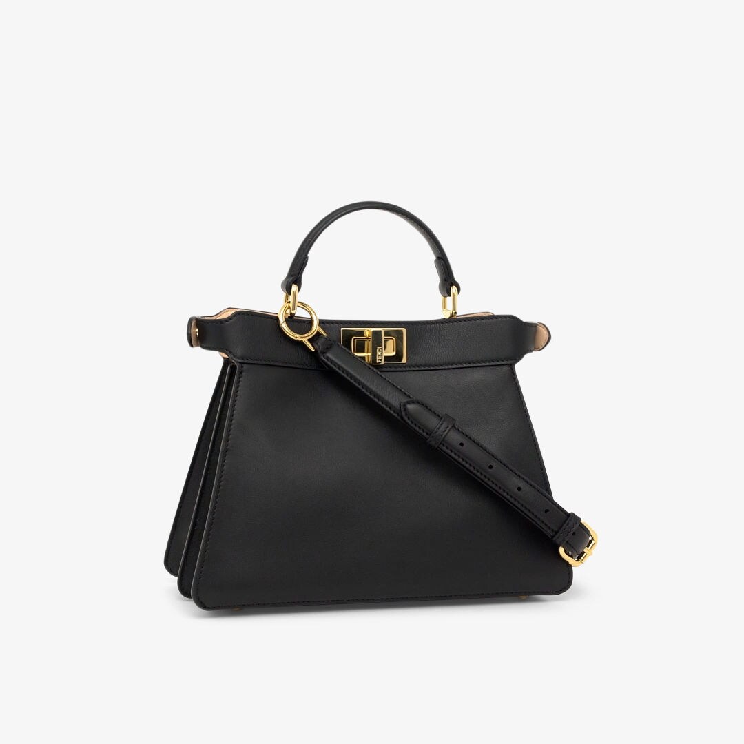 Peekaboo ISeeU Small Leather Black Fendi