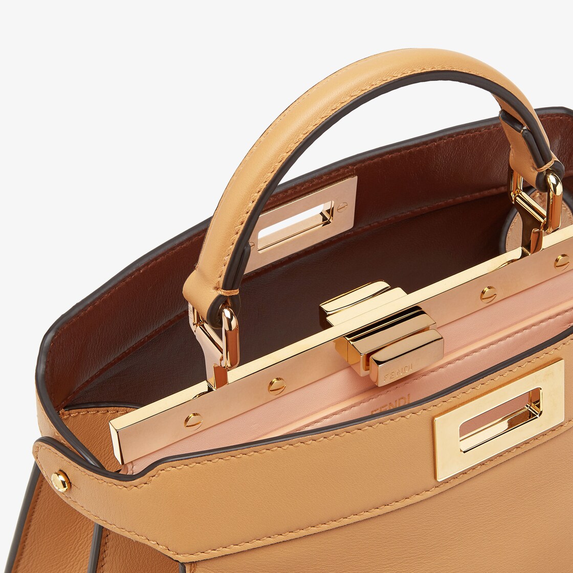 Peekaboo ISeeU Small Leather Beige Calf leather - Lamb leather (nappa) lining - Image 5/5