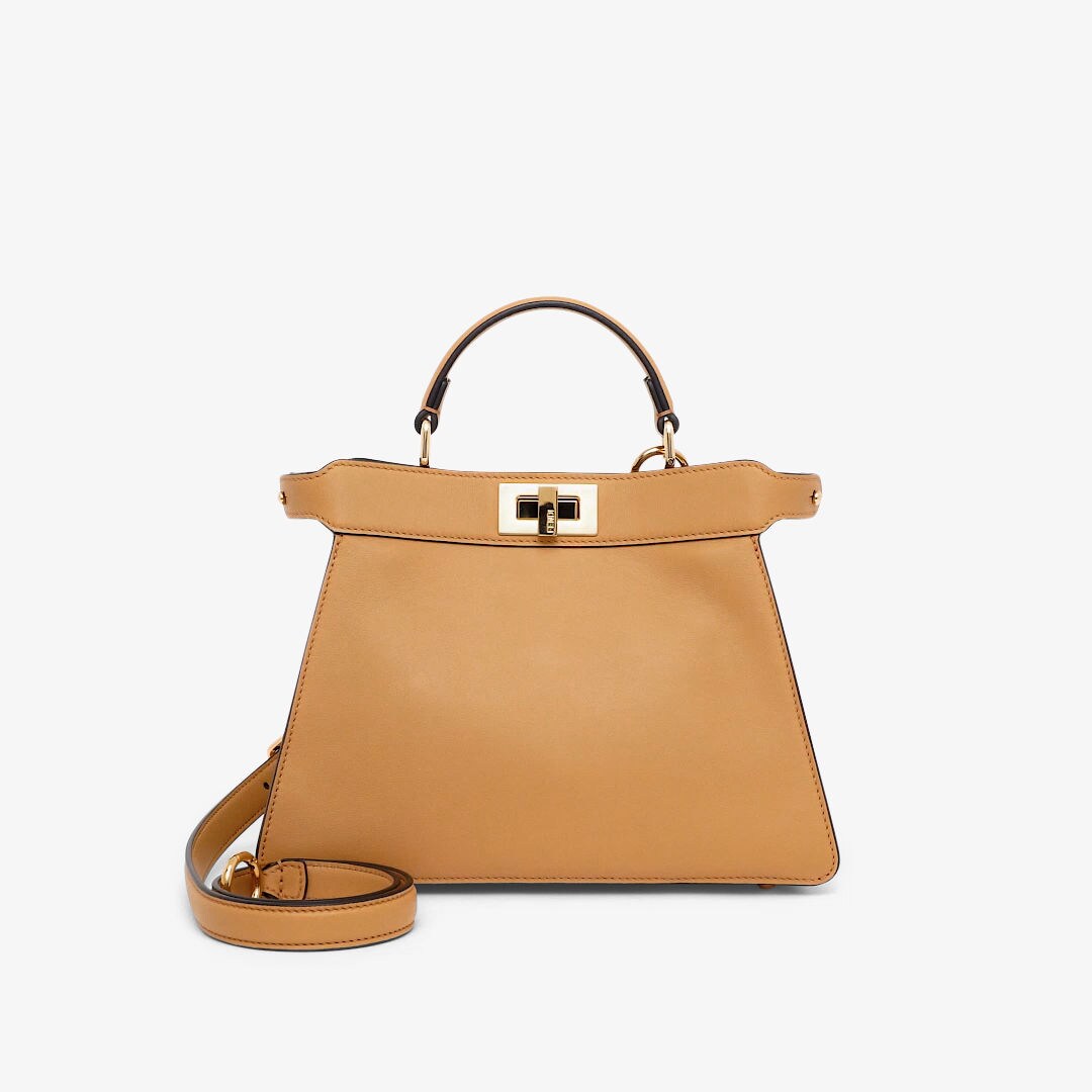 Peekaboo ISeeU Small - Beige leather bag | Fendi