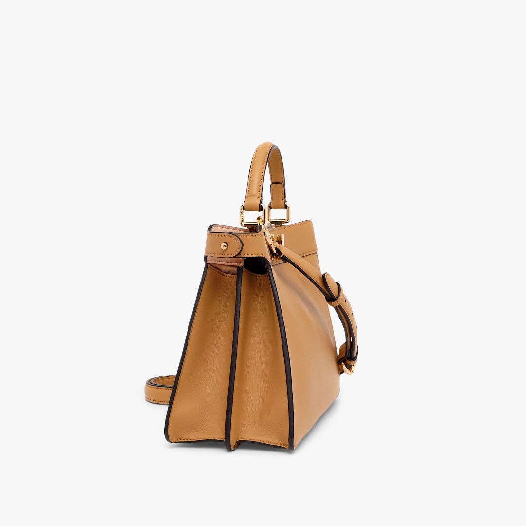 Peekaboo ISeeU Small - Beige leather bag | Fendi