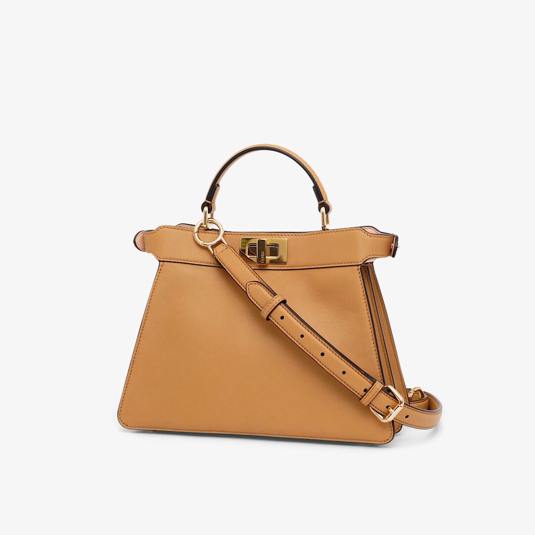 Peekaboo ISeeU Small - Beige leather bag | Fendi