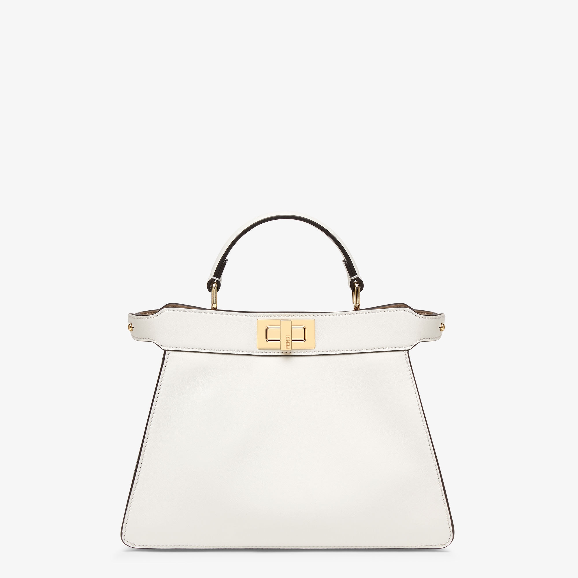 FENDIセレリアハンドバッグミニボストンバッグホワイトレザー白