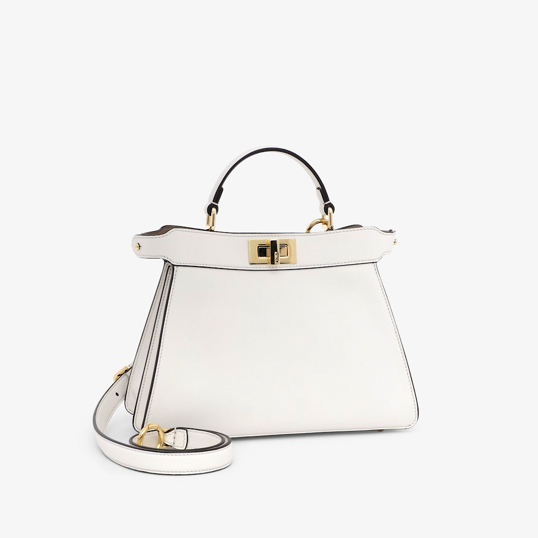 fendi peekaboo mini white