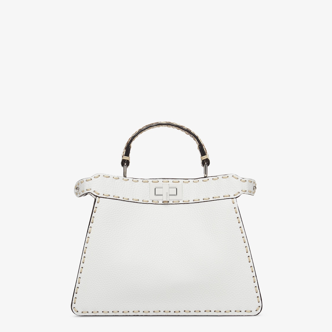 White fendi hotsell peekaboo bag