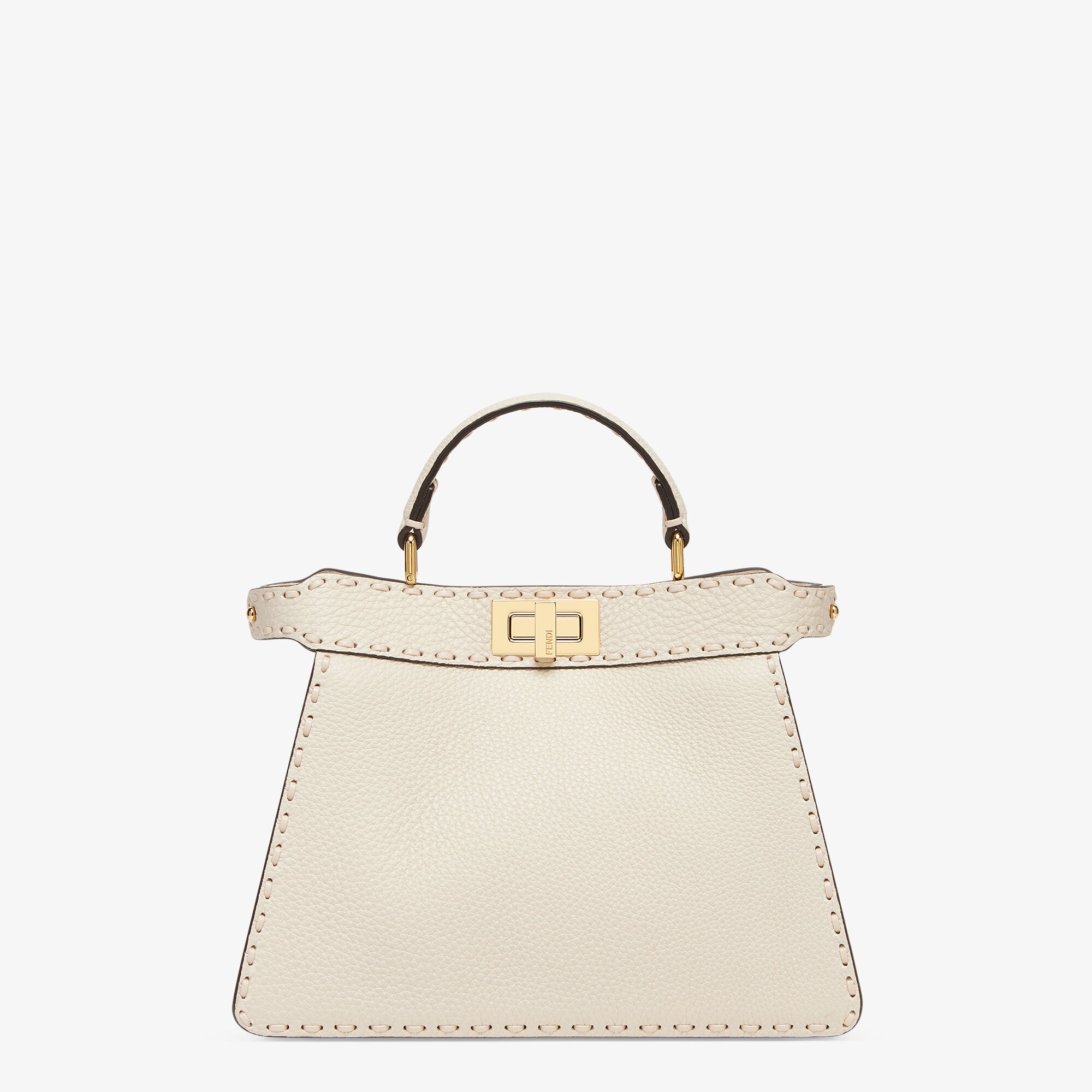 【500円引きクーポン】 ピーカブー ISeeU Fendi | ベージュ レザー スモール バッグ