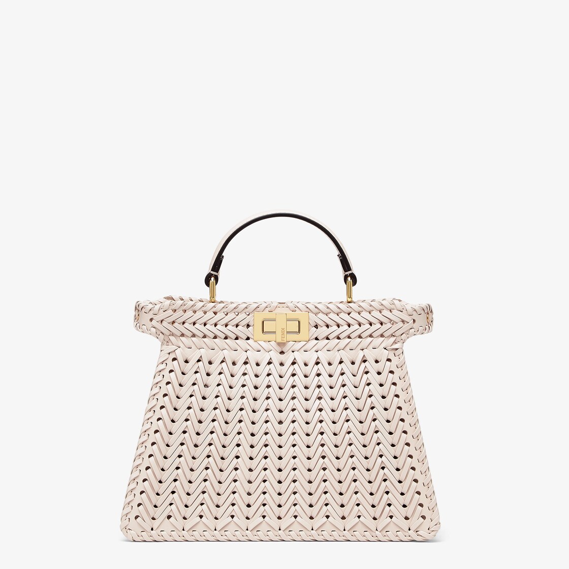 Peekaboo ISeeU Interlace - Small Leather Beige - Image 1/5