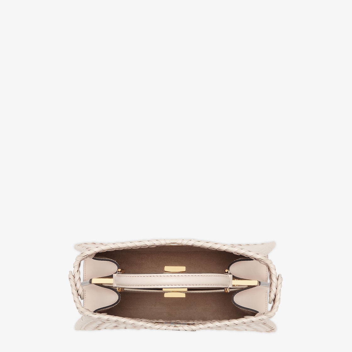 Peekaboo ISeeU Interlace - Small Leather Beige - Image 4/5