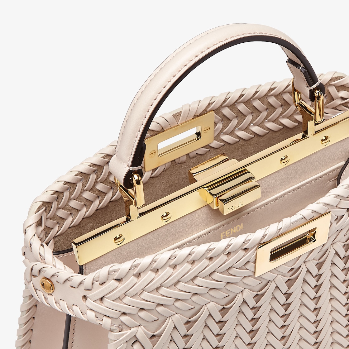 Peekaboo ISeeU Interlace - Small Leather Beige - Image 5/5