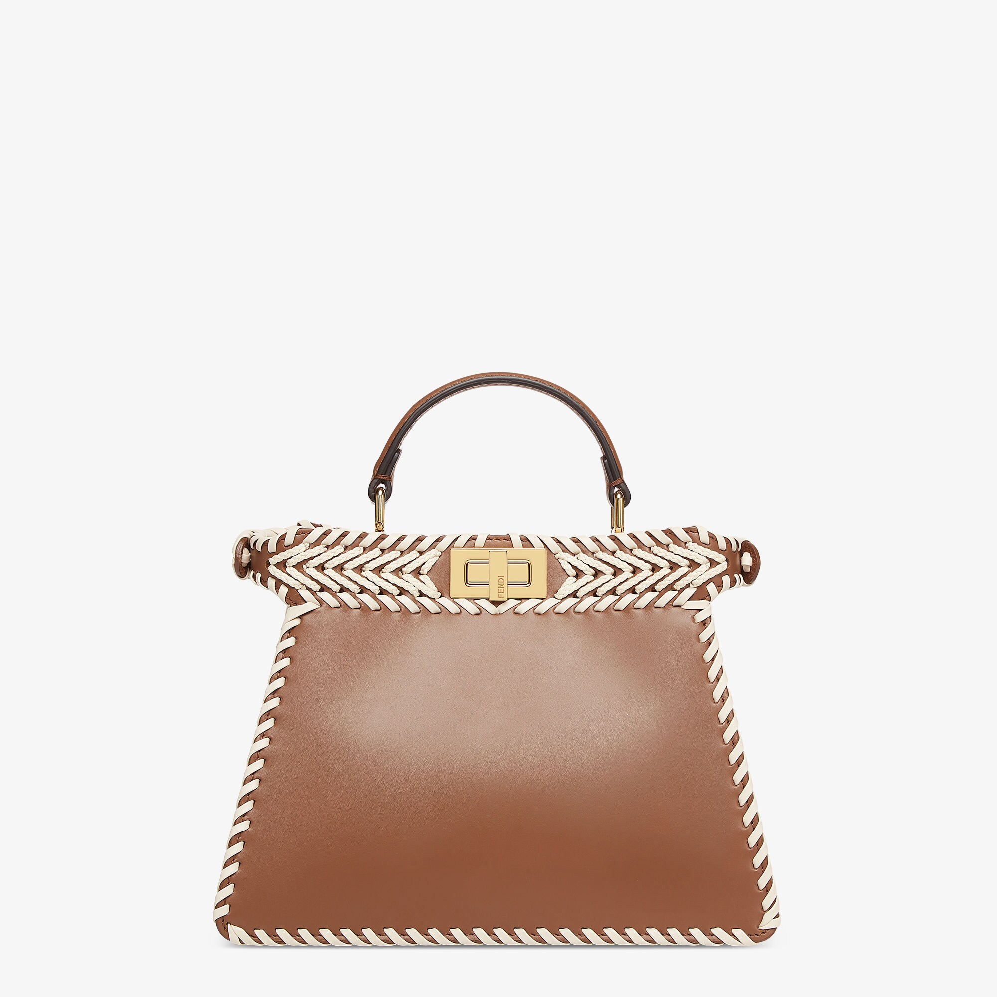 FENDI 24SS PEEKABOO ISEEU 556ステッチ装飾 スモールバッグ*2色 Peekaboo ISeeU Petite Leather Blue | Fendi