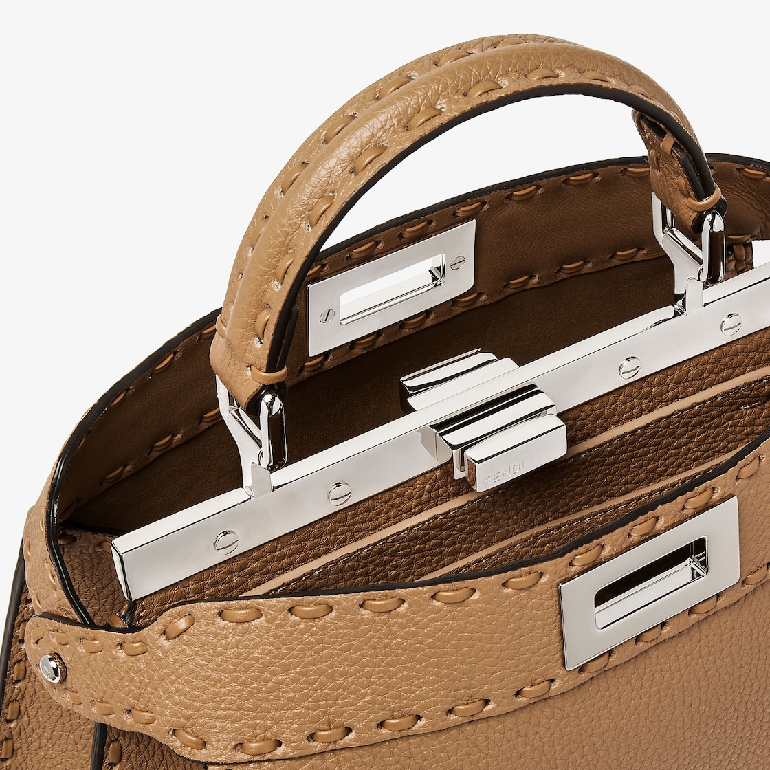 Peekaboo ISeeU Small Cuoio Romano leather Brown | Fendi Peekaboo ISeeU Small Cuoio Romano leather Brown | Fendi