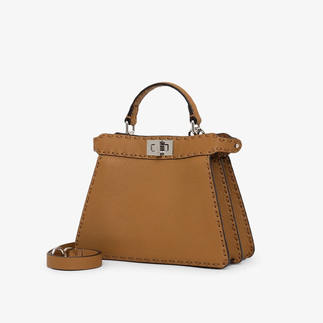 Peekaboo ISeeU Small 27cm Bag ivory lambskin gold hardware