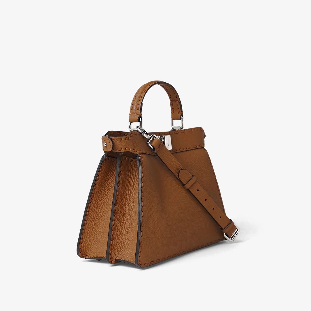Peekaboo ISeeU Small Cuoio Romano leather Brown | Fendi Peekaboo ISeeU Small Cuoio Romano leather Brown | Fendi