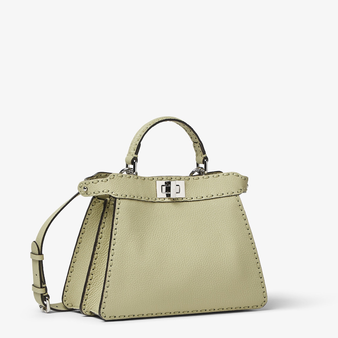 Peekaboo ISeeU Small Cuoio Romano leather Green - Image 2/5