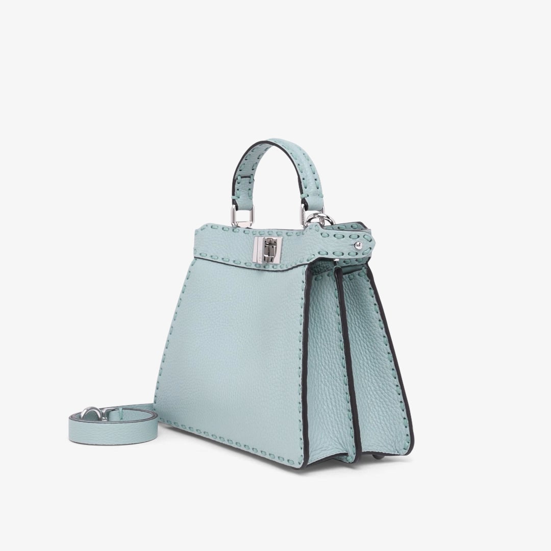 Peekaboo ISeeU Small Cuoio Romano leather Light blue | Fendi Peekaboo ISeeU Small Cuoio Romano leather Light blue | Fendi
