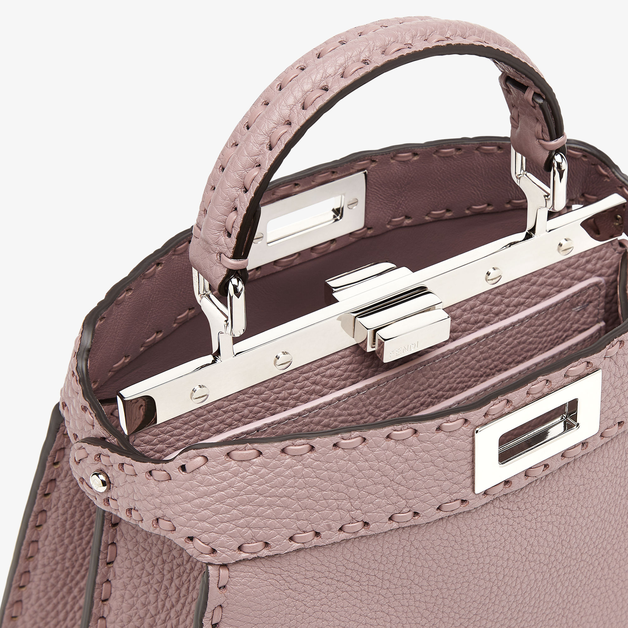 FENDI ヒカフアイシユスモルトトハック 8BN327ARBB F0EMR Peekaboo ISeeU Small Cuoio Romano leather Pink | Fendi