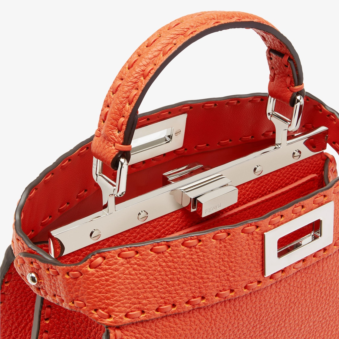 Peekaboo ISeeU Small Cuoio Romano leather Orange - Image 5/6