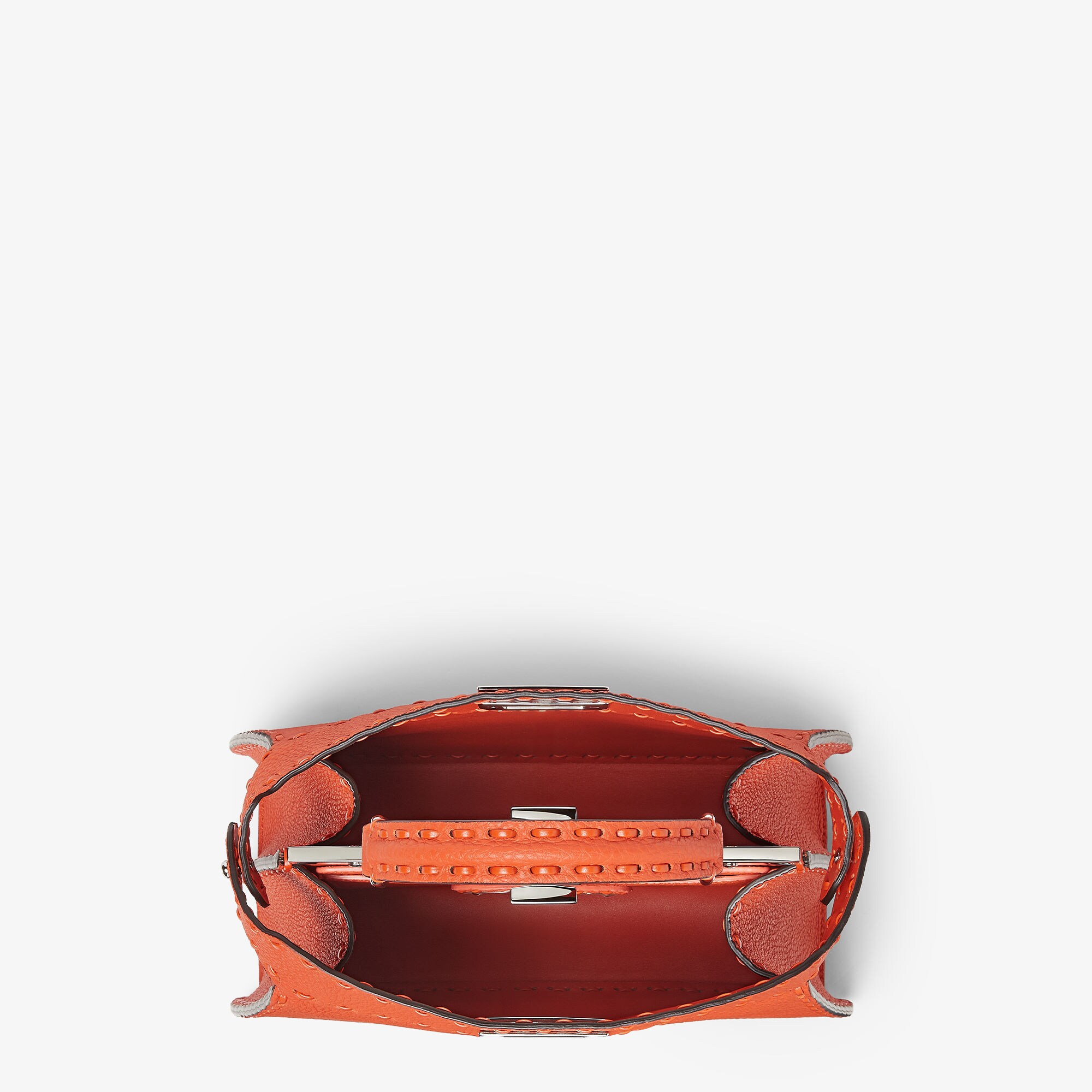 Peekaboo ISeeU Small Cuoio Romano leather Orange | Fendi