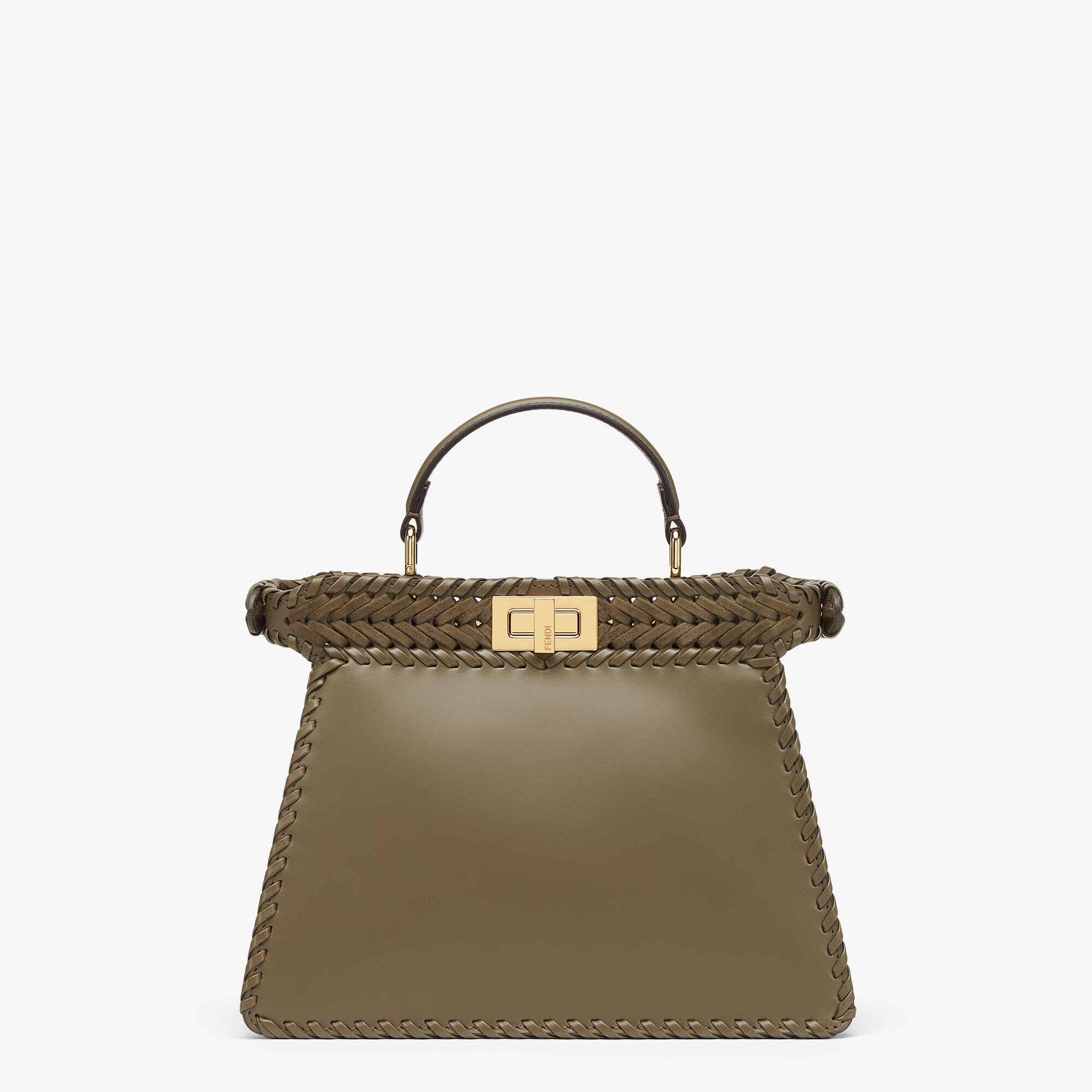 【FENDI】ピーカブー ISeeU スモール クオイオ ローマ レザー ピーカブー ISeeU プチ レザー グレー | Fendi