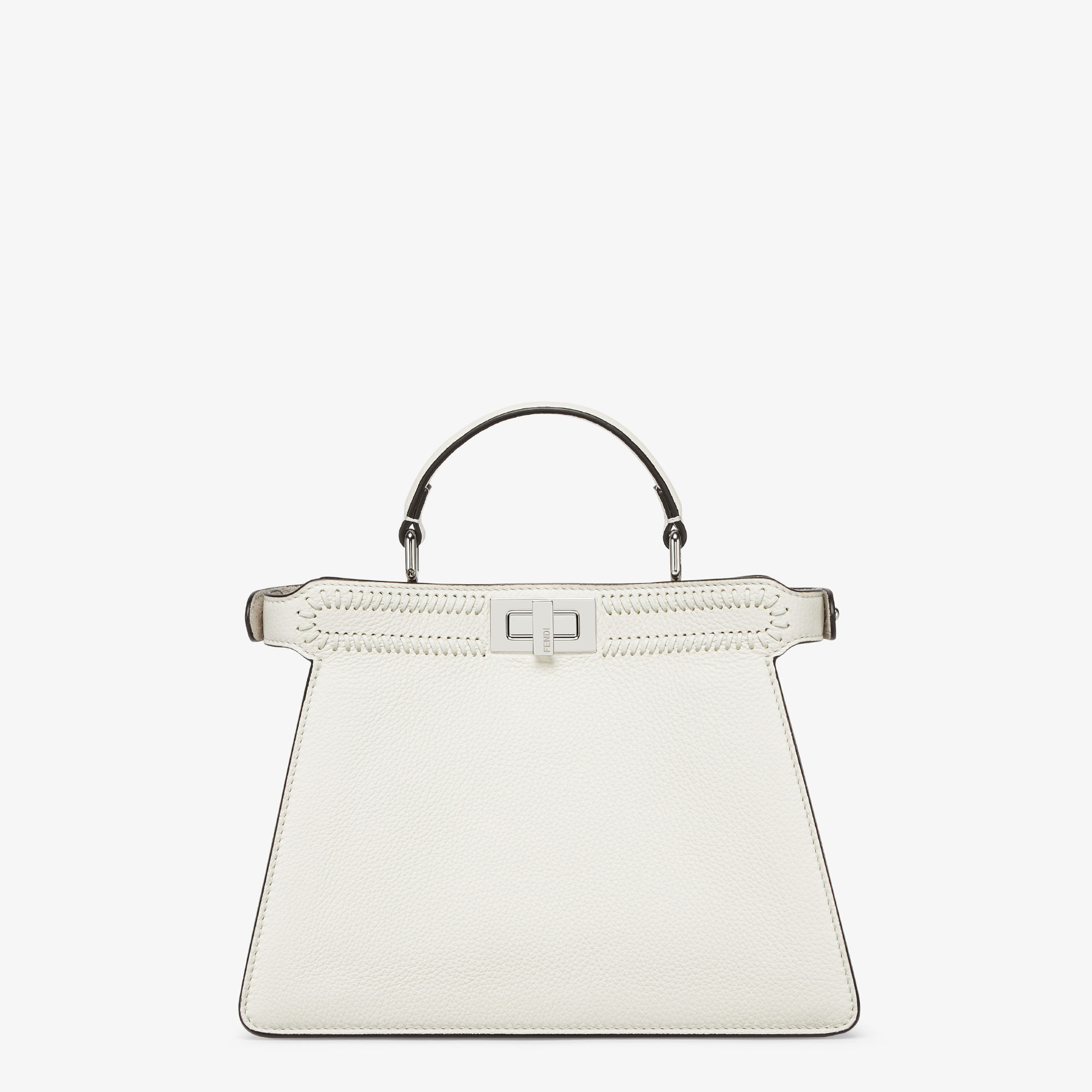 Peekaboo ISeeU Small Cuoio Romano leather White | Fendi