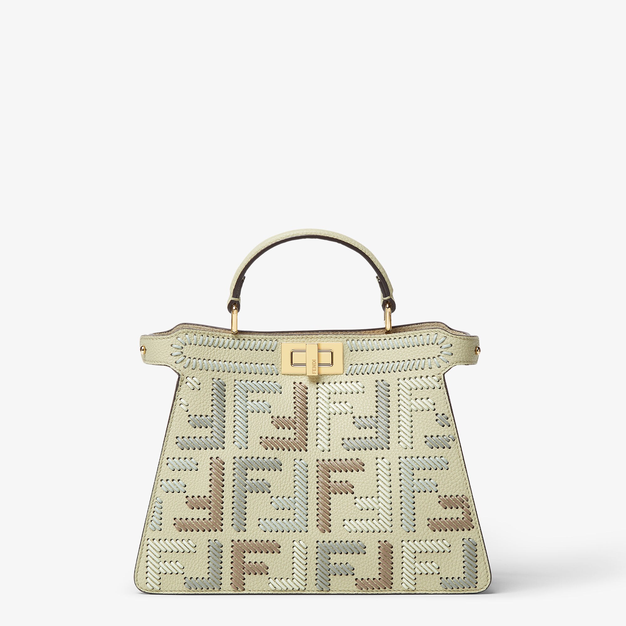 ハンドバッグ FENDI 'Peekaboo ISeeU Small' handbag Green 20108894_50084857_600.jpg