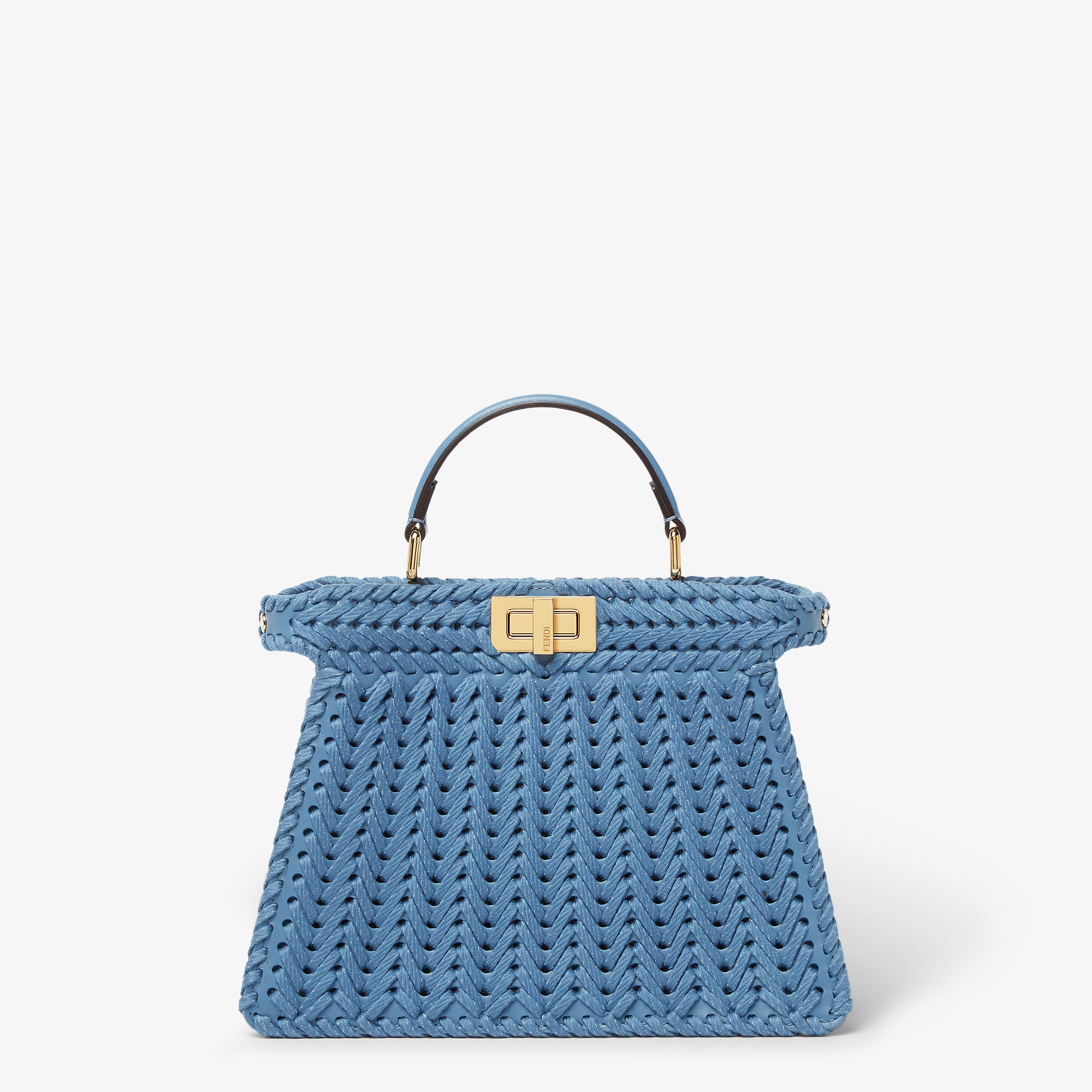 FENDI  BLUEショルダーバッグ「Peekaboo IseeU Small」 Peekaboo ISeeU Small Leather Blue | Fendi