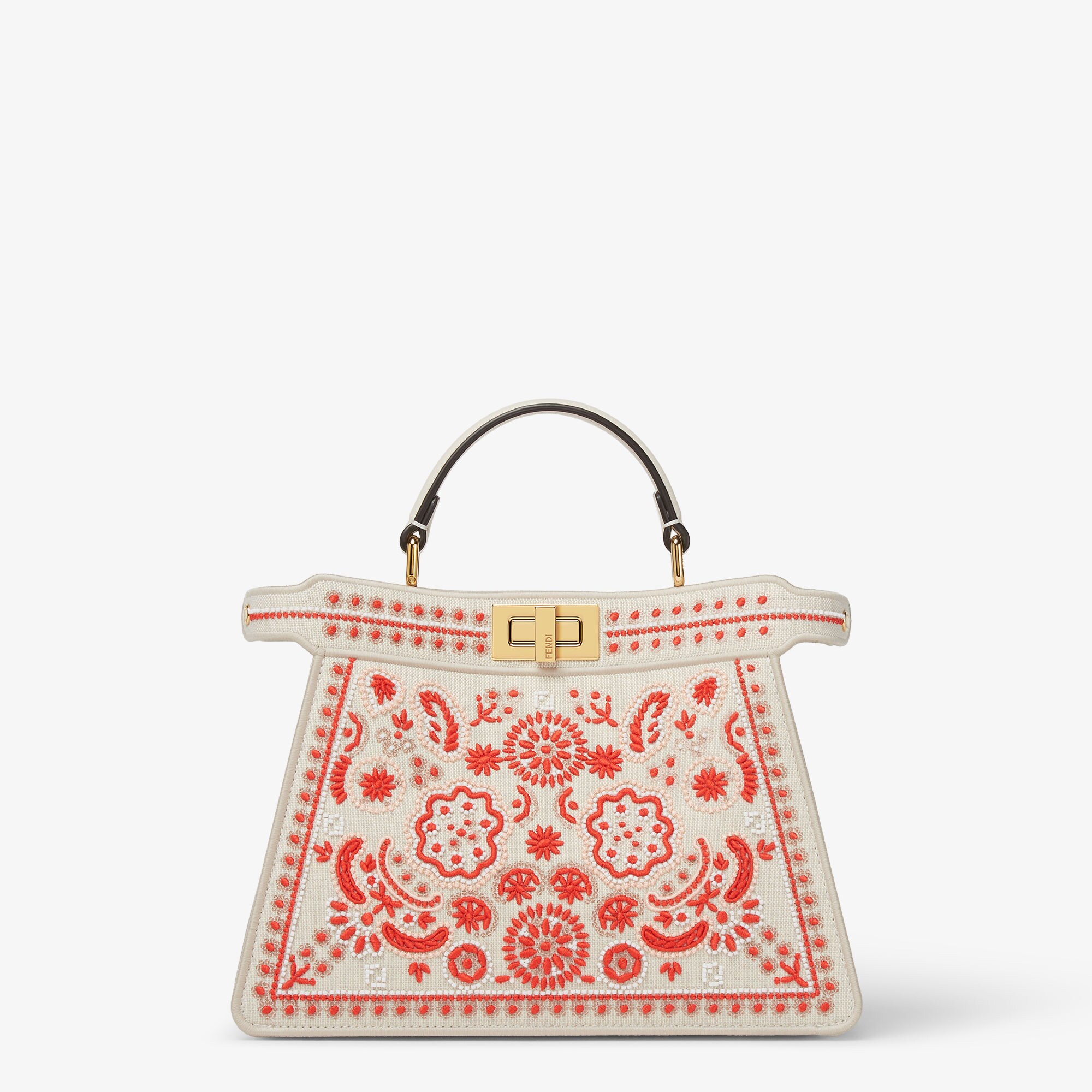 FENDI 24WINTER PEEKABOO ISeeU クリスタル&スタッズ プチバッグ 23FW【FENDI】ピーカブーISeeUプチ レザー クリスタルFFモチーフ
