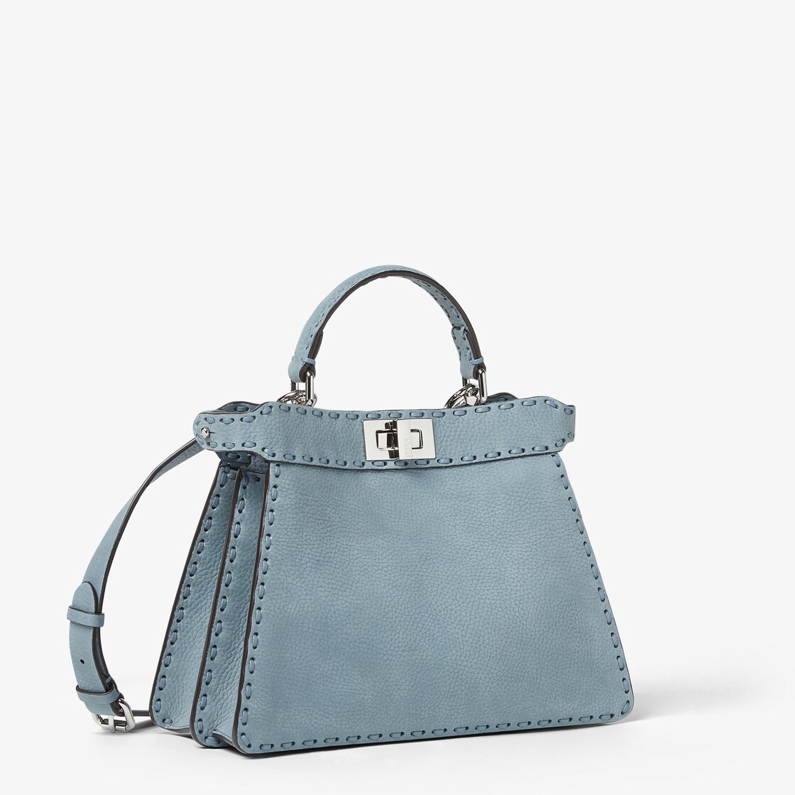 Peekaboo ISeeU Small Cuoio Romano leather Light blue - Image 3/7