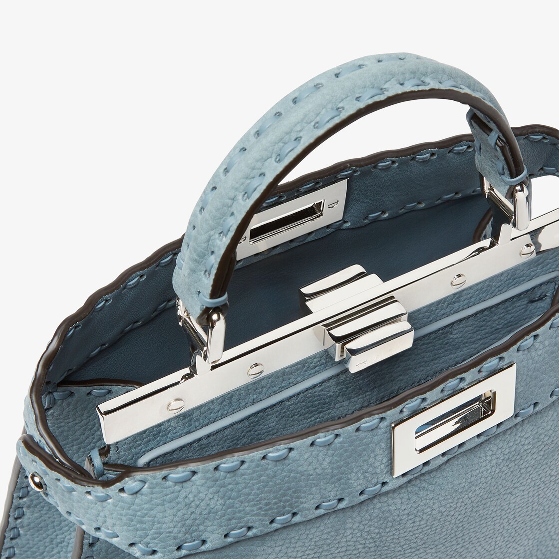 Peekaboo ISeeU Small Cuoio Romano leather Light blue - Image 6/7